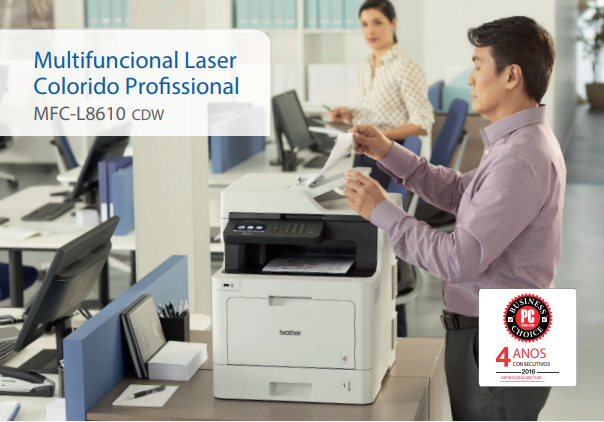 Impressora Multifuncional Laser Colorido Profissional MFC-L8610CDW